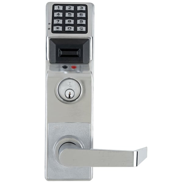 Pushbutton Mortise Lock with Deadbolt, with Prox Reader, 300 Users, 40,000 Event Audit Trail, Weathe